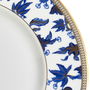 Wedgwood Plato de Postre Hibiscus 23 cm (4 Unidades) con Franjas de Oro de 22 Quilates